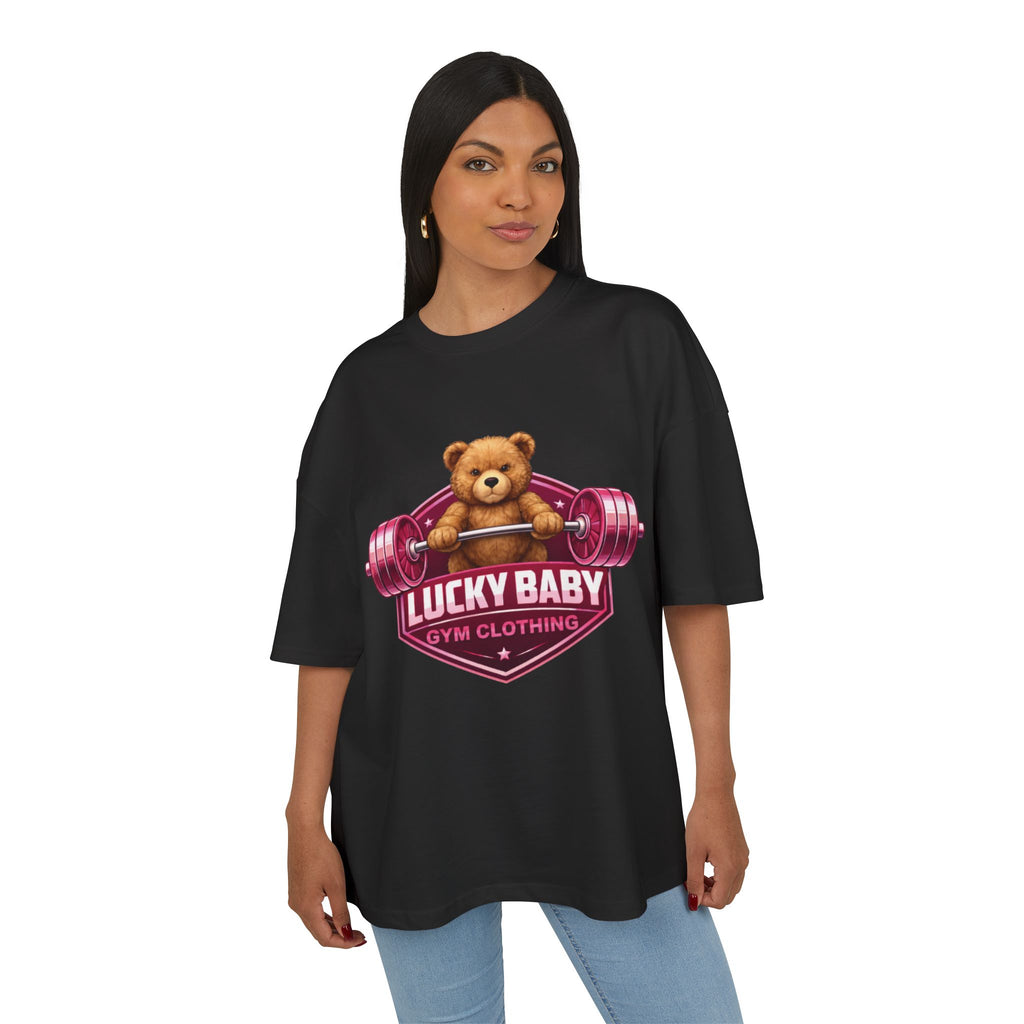 Lucky Baby- Weightlifting Teddy T-Shirt  "Luck Is Built In The Gym"