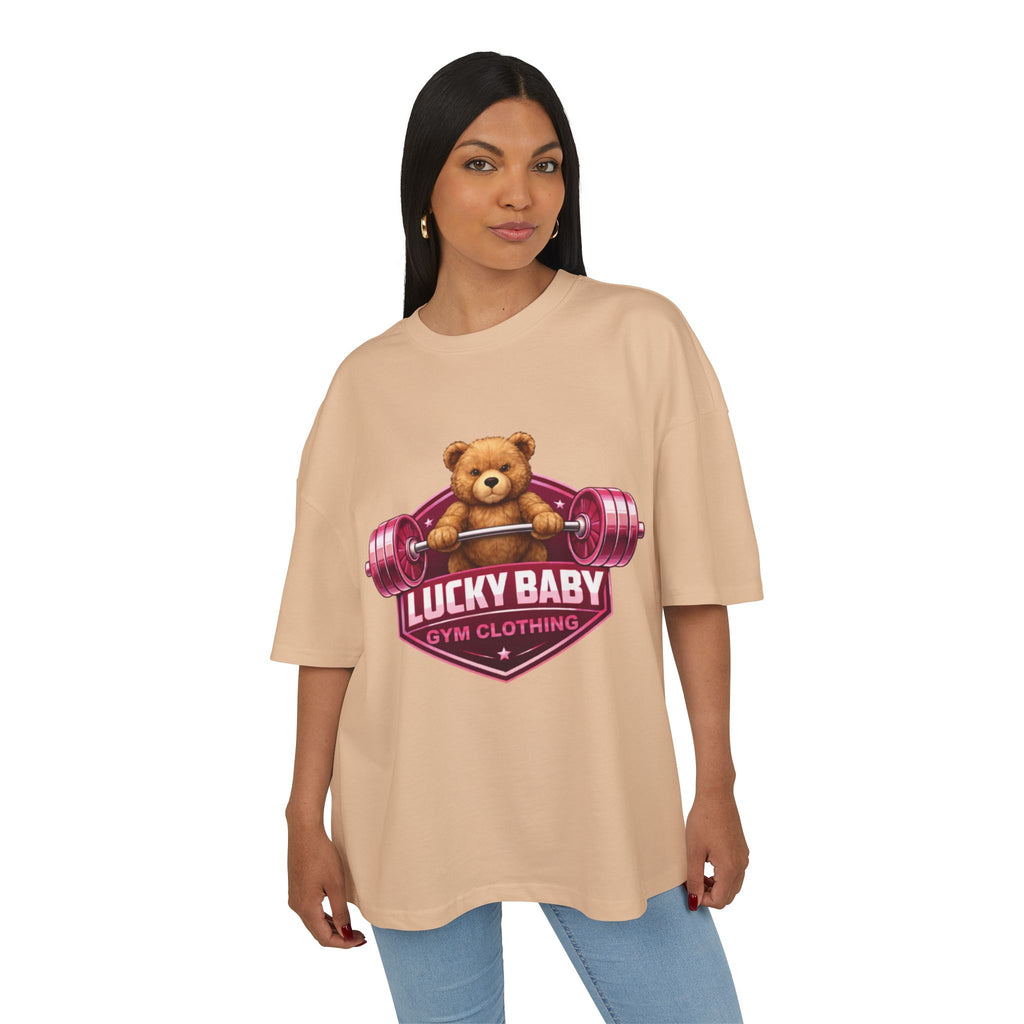 Lucky Baby- Weightlifting Teddy T-Shirt  "Luck Is Built In The Gym"