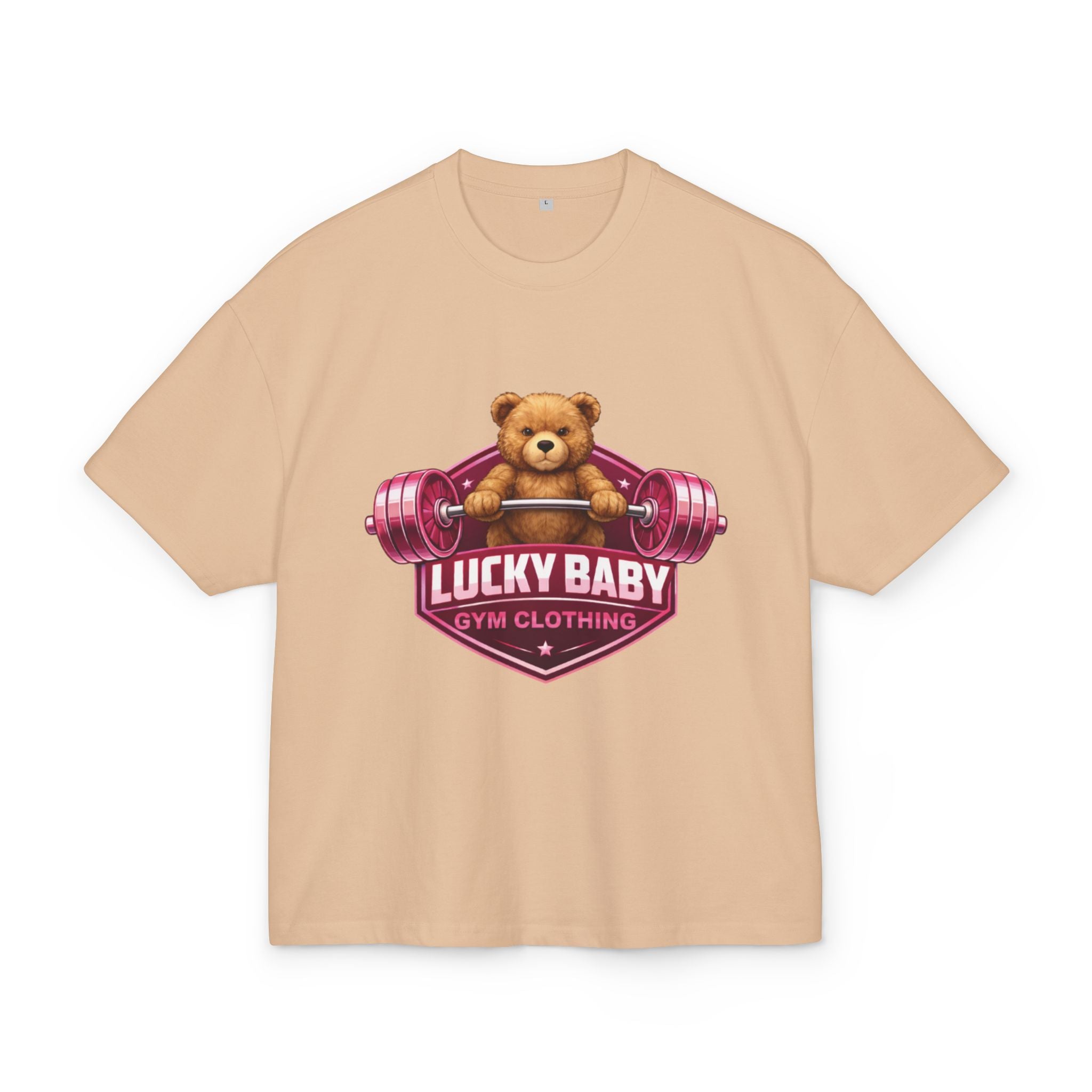 Lucky Baby- Weightlifting Teddy T-Shirt  "Luck Is Built In The Gym"