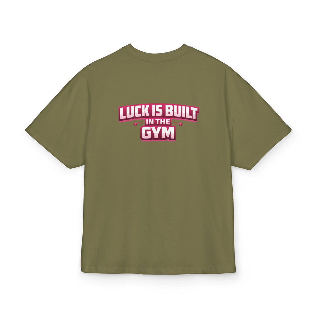 Lucky Baby- Weightlifting Teddy T-Shirt  "Luck Is Built In The Gym"