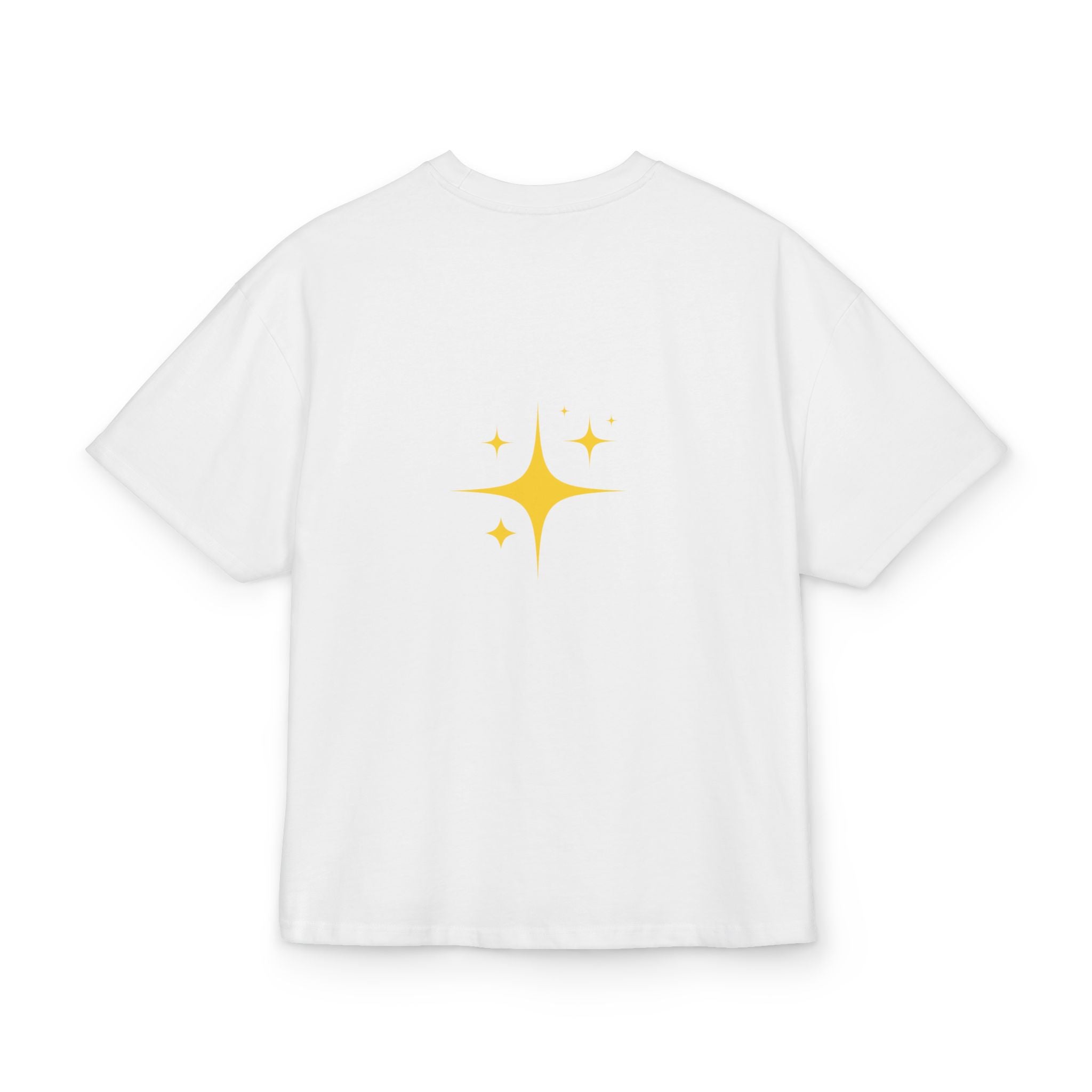 Lucky Baby Oversized Tee - Retro Cherry with Golden Star Back