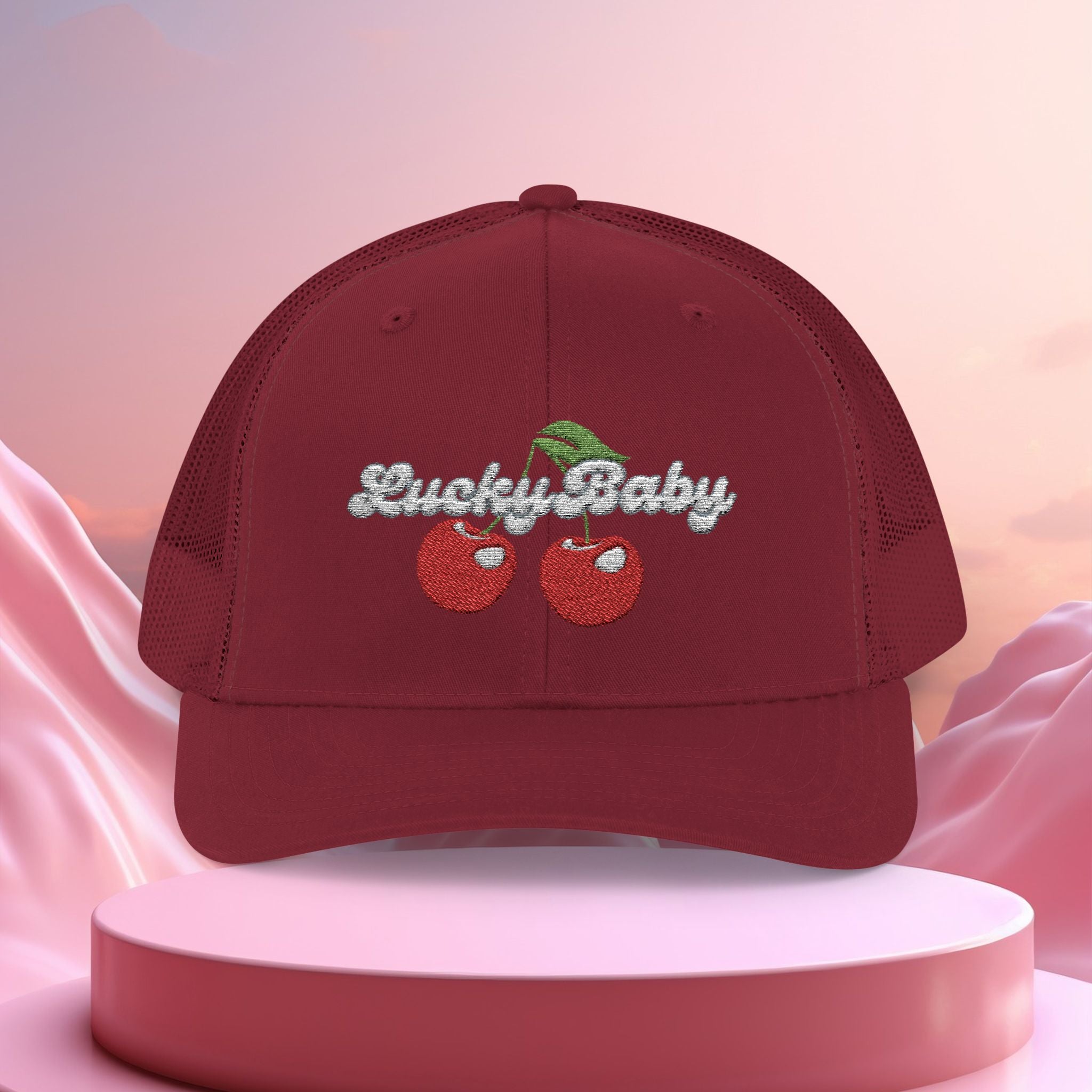 Lucky Baby Original Cherry Bling Trucker Cap