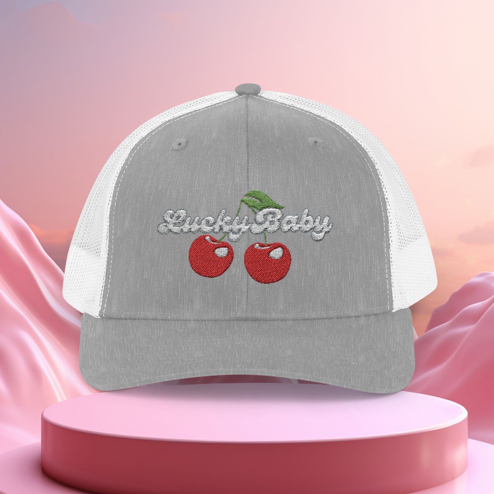 Lucky Baby Original Cherry Bling Trucker Cap