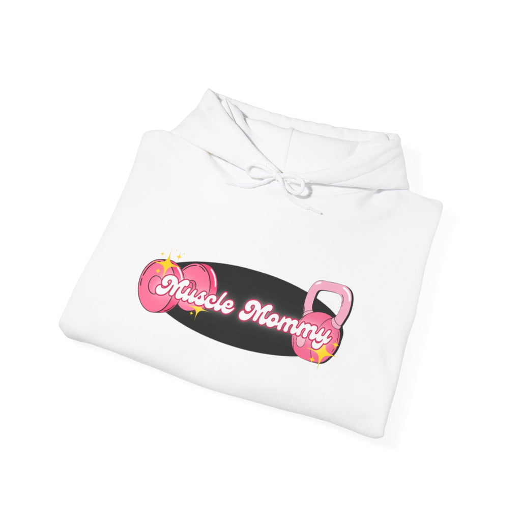 Hoodie — "Muscle Mommy" Kettlebell Graphic Hooded Sweatshirt