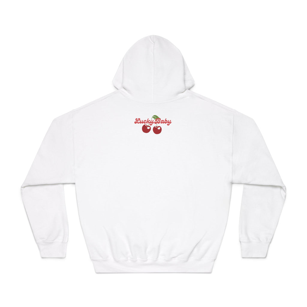 Lucky Baby Hoodie — Retro Slot Machine 777 Cherry Graphic Hooded Sweatshirt