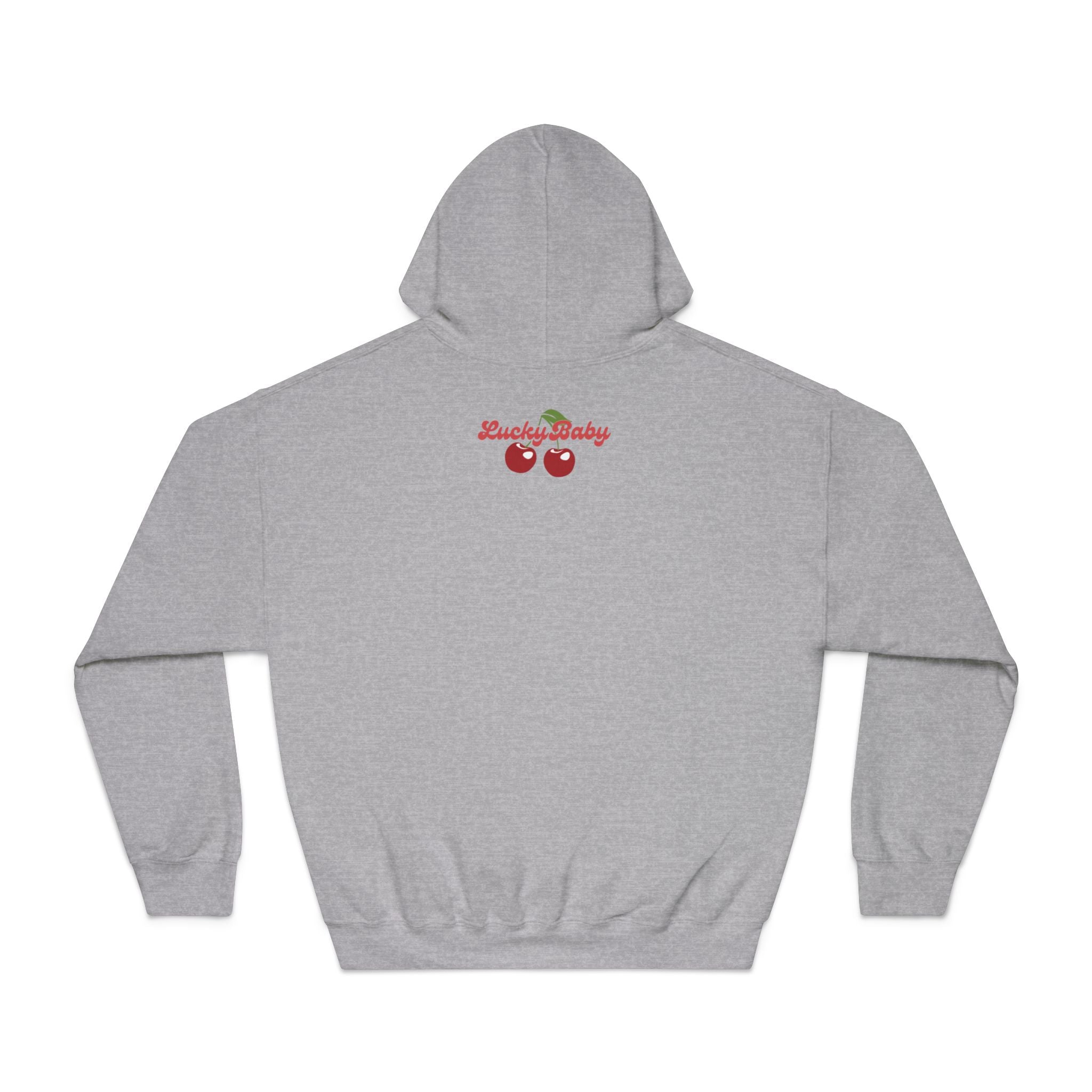 Lucky Baby Hoodie — Retro Slot Machine 777 Cherry Graphic Hooded Sweatshirt