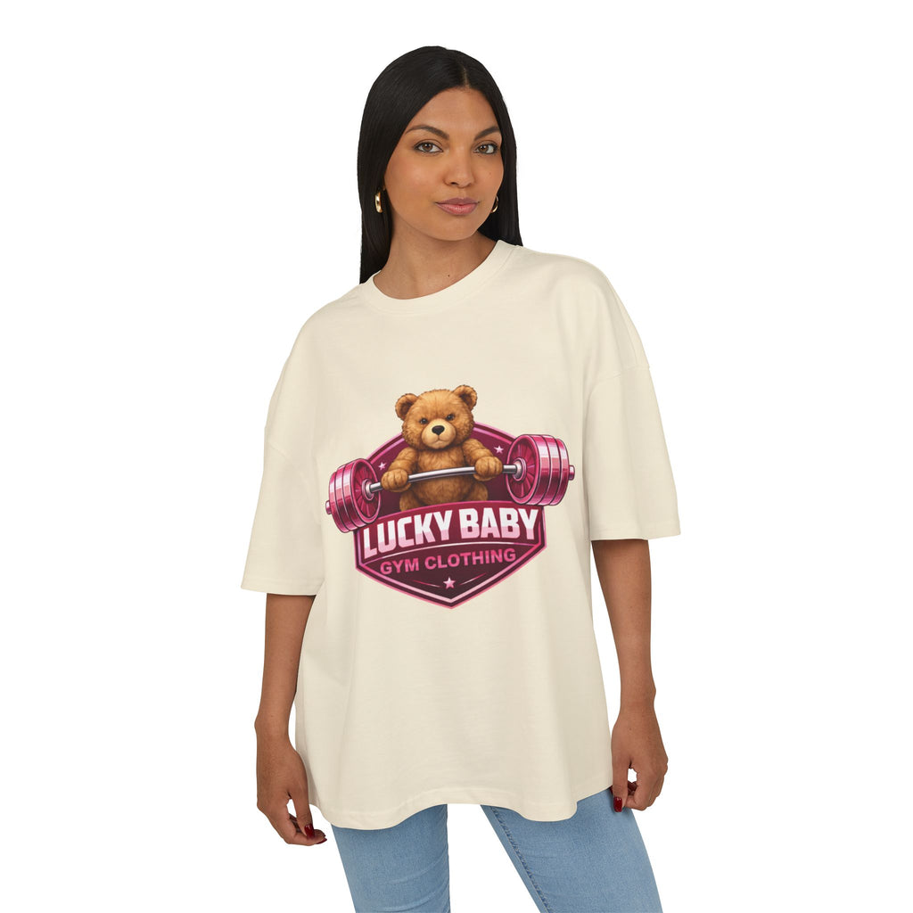 Lucky Baby- Weightlifting Teddy T-Shirt  "Luck Is Built In The Gym"