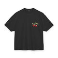 Lucky Baby Oversized Tee - Retro Cherry with Golden Star Back
