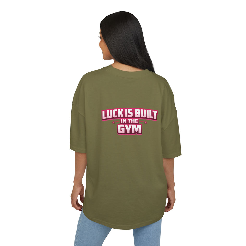 Lucky Baby- Weightlifting Teddy T-Shirt  "Luck Is Built In The Gym"