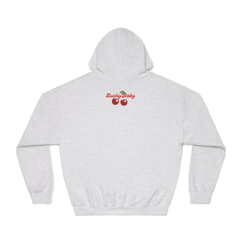 Lucky Baby Hoodie — Retro Slot Machine 777 Cherry Graphic Hooded Sweatshirt