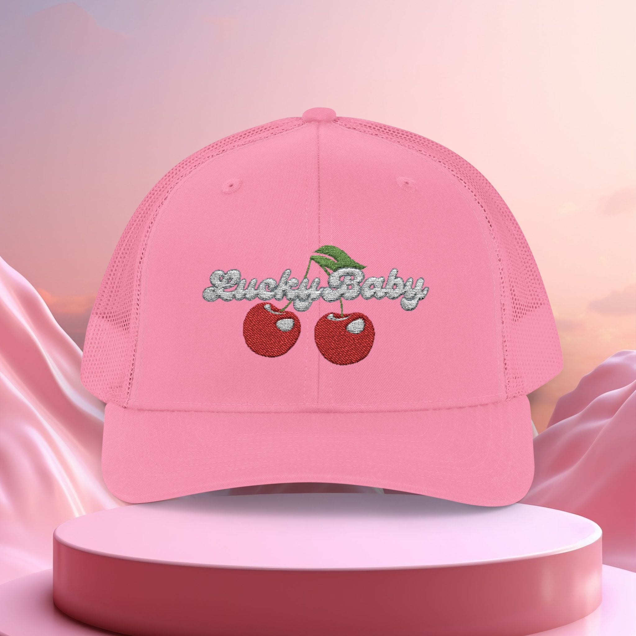 Lucky Baby Original Cherry Bling Trucker Cap