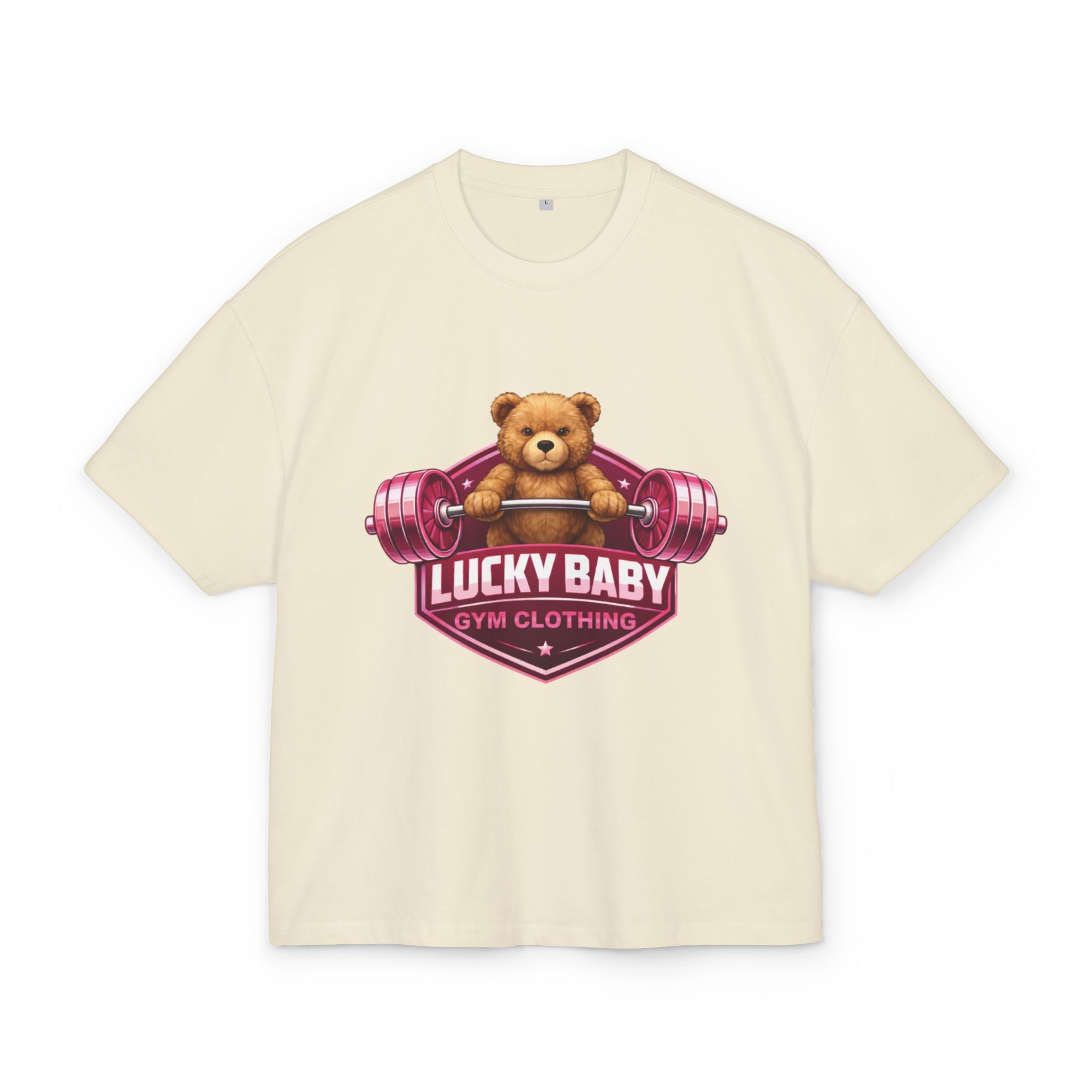 Lucky Baby- Weightlifting Teddy T-Shirt  "Luck Is Built In The Gym"