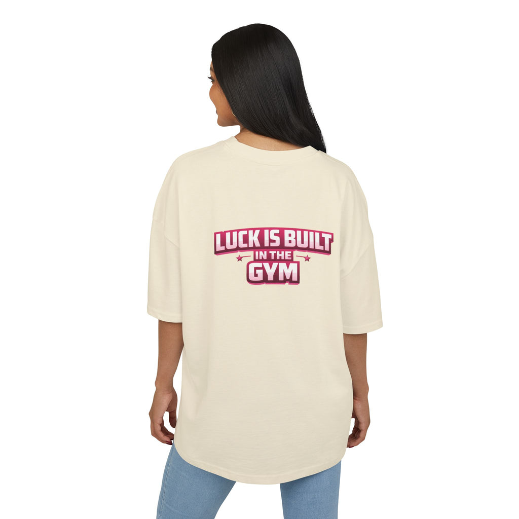 Lucky Baby- Weightlifting Teddy T-Shirt  "Luck Is Built In The Gym"