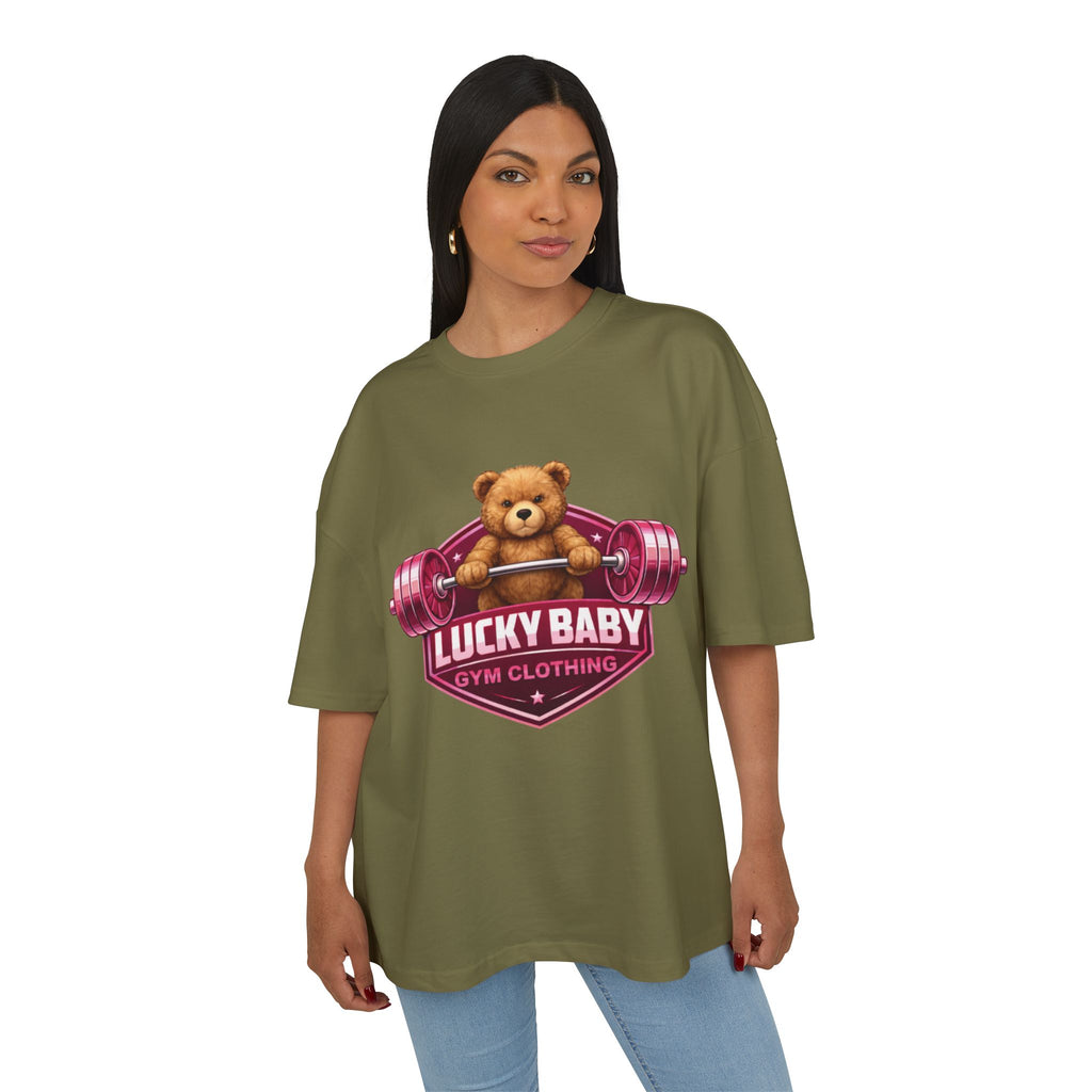 Lucky Baby- Weightlifting Teddy T-Shirt  "Luck Is Built In The Gym"